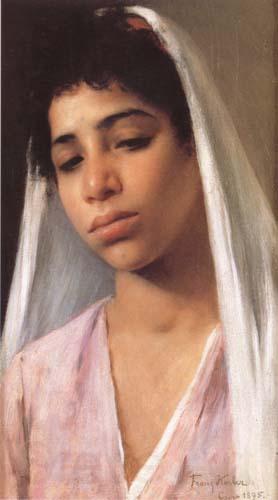 Franz Xaver Kosler Femme fellah egyptienne (mk32) Norge oil painting art